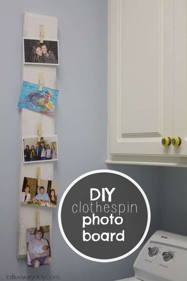 clothespin-photo-board-