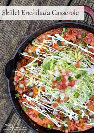 Skillet Enchilada Casserole - Miss Information